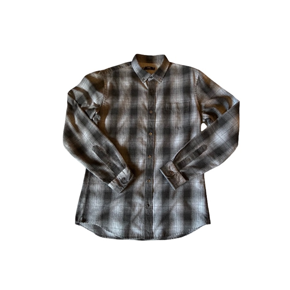 Men’s Vince Grey Plaid Shirt